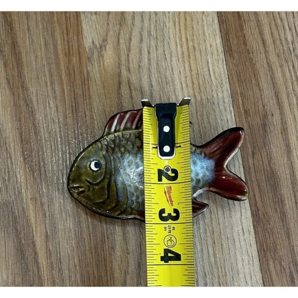 Pier 1 Imports Small Trinket Jewelry Ring Dish Fish‎ Nautical Beach Lake